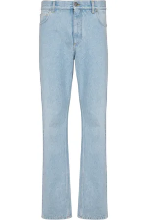 Balmain Jeans, Herre, Blå, W35, Denim, Lysblå regular-fit denim jeans