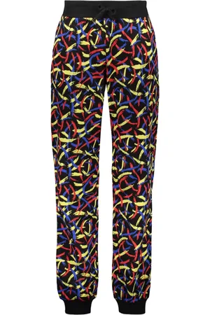 M Missoni Bukser, Herre, Flerfarvet, L, Bomuld, Jacquard Strikbukser med Lommer