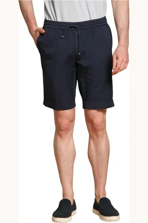 Masons Shorts, Herre, Blå, S, Bomuld, Komfort Chino Jogger Bermuda Shorts
