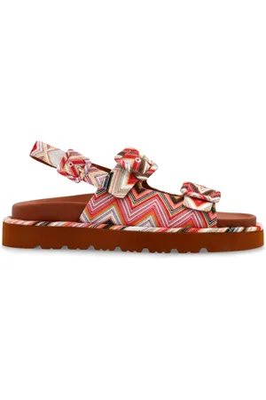 Missoni Sko, Dame, Flerfarvet, 38 EU, Læder, Mønstrede sandaler