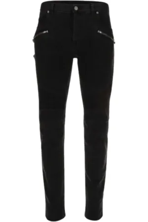 Balmain Jeans, Herre, Sort, W31, Bomuld, Slidte jeans i sort