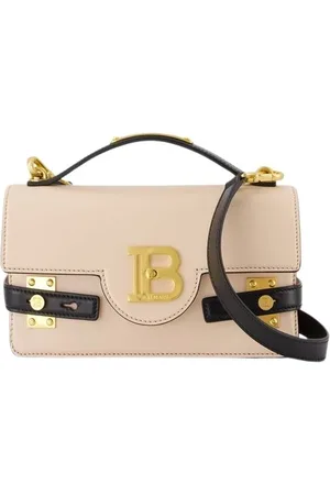 Balmain Taske, Dame, , ONE SIZE, Læder, Crossbody Lædertaske Neutral/Sort