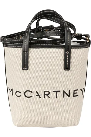 Stella McCartney Taske, Dame, , ONE SIZE, Bomuld, Eco Salt And Pepper Bucket Bag