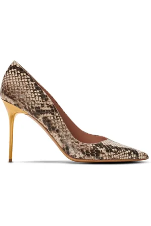 Balmain Sko, Dame, Flerfarvet, 36 EU, Læder, Ruby Python-Præget Læder Pumps