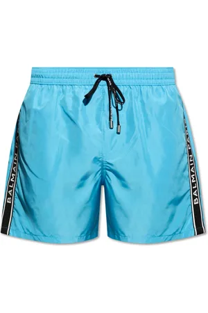 Balmain Badetøj, Herre, Blå, XS, Svømmeshorts med logo