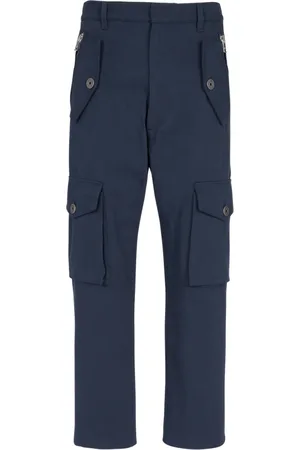 Balmain Bukser, Herre, Blå, S, Bomuld, Pantalon cargo