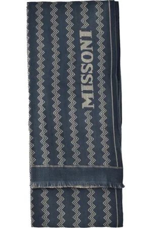 Missoni Tilbehør, Dame, Blå, ONE SIZE, Uld, Tørklæde