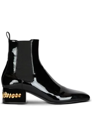 Balmain Sko, Herre, Sort, 43 EU, Læder, Eden patent læder Chelsea støvler