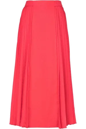 Balmain Nederdel, Dame, Lyserød, 2XS, Elegant Jacquard Silke Nederdel i