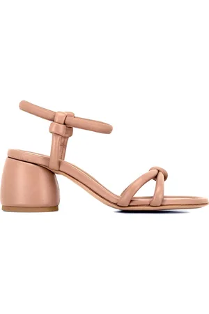 Gianvito Rossi Sko, Dame, Lyserød, 39 EU, Læder, Elegant Læder Sandaler til Kvinder