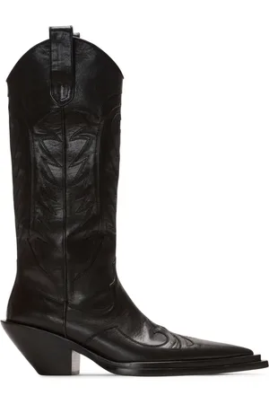 Balmain Sko, Herre, Sort, 44 EU, Læder, Dan patchwork læderstøvler