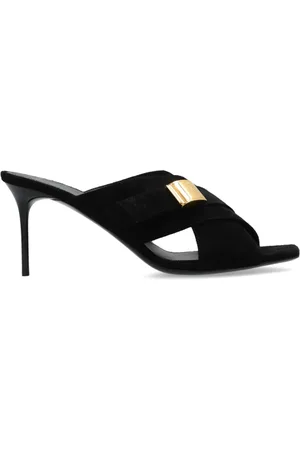 Balmain Sko, Dame, Sort, 36 EU, Uld, Højhælede sandaler