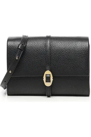 Coccinelle Taske, Dame, Sort, ONE SIZE, Uld, Sort Skuldertaske med Metal Detalje