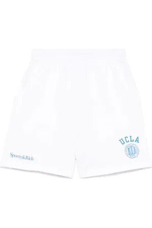 Sporty & Rich Shorts, Dame, Hvid, L, Hvide sporty stil sneakers