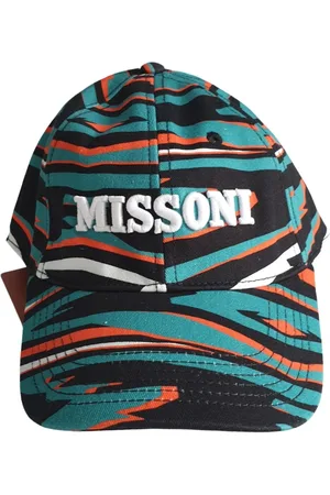 Missoni Tilbehør, Dame, Flerfarvet, ONE SIZE, Bomuld, Grøn Bomuld Baseball Hat Efterår Stil