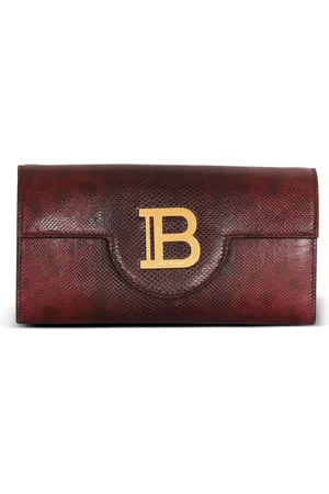 Balmain Taske, Dame, Rød, ONE SIZE, Læder, B-Buzz Karung læderpung