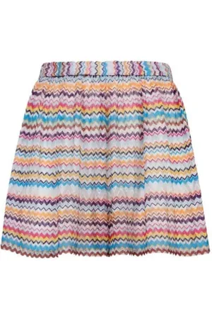 Missoni Nederdel, Dame, Flerfarvet, 3XS, Polyester, Geometrisk Multifarvet Sommer Cover Up Shorts