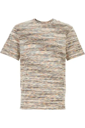 Missoni Top, Herre, Flerfarvet, S, Bomuld, Broderet Bomuld T-shirt