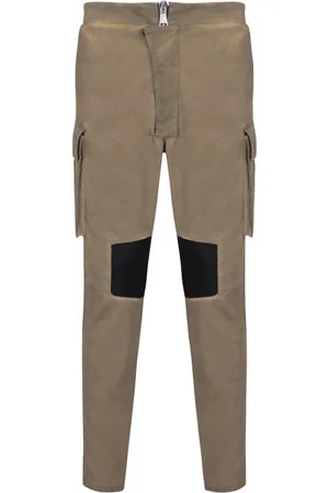 Balmain Bukser, Herre, Grøn, W31, Bomuld, Bomulds cargo bukser med indsatser