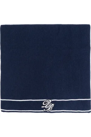 Balmain Tilbehør, Herre, Blå, ONE SIZE, Uld, Uldtørklæde