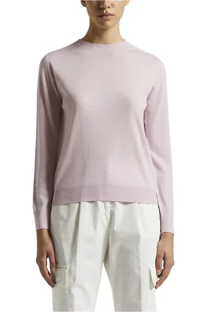 PESERICO SIGN Strik, Dame, Lyserød, 2XL, Uld, Ekstra fin ren ny Merino uld sweater
