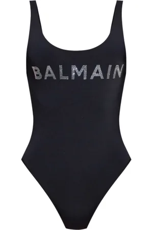 Balmain Badetøj, Dame, Sort, M, Uld, Badedragt i ét stykke
