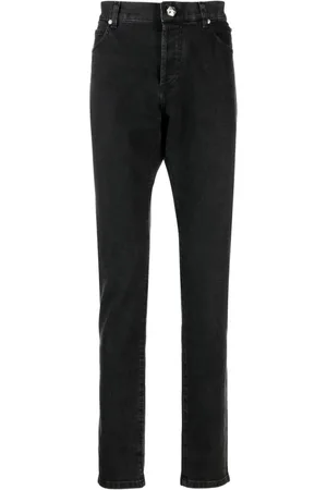 Balmain Jeans, Herre, Sort, W31, Denim, Sort Acid Wash Skinny Denim Jeans