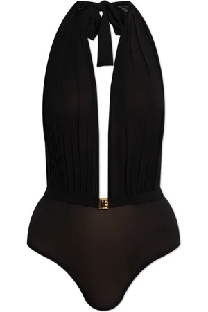 Balmain Badetøj, Dame, Sort, L, Uld, Badedragt
