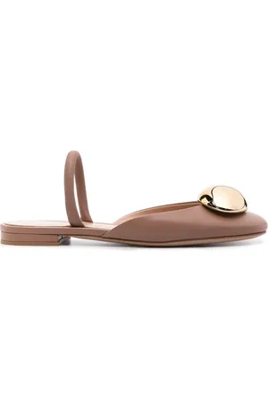 Gianvito Rossi Sko, Dame, , 37 EU, Læder, Elegante Mules i Rig Lyserød Læder