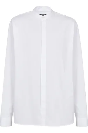 Balmain Skjorte, Herre, Hvid, XL, Bomuld, Bomuldsskjorte