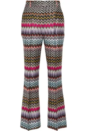 Missoni Bukser, Dame, Flerfarvet, 2XS, Uld, Multifarvet Stilfulde Bukser