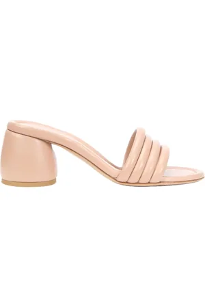 Gianvito Rossi Sko, Dame, Lyserød, 35 1/2 EU, Læder, Peach Nappa Sandaler Produceret i Italien