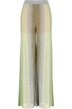 Missoni Bukser, Dame, Flerfarvet, S, Multifarvet Strik Palazzo Bukser