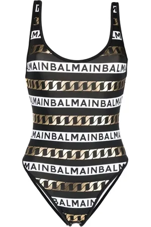 Balmain Badetøj, Dame, Sort, M, Uld, Beachwear