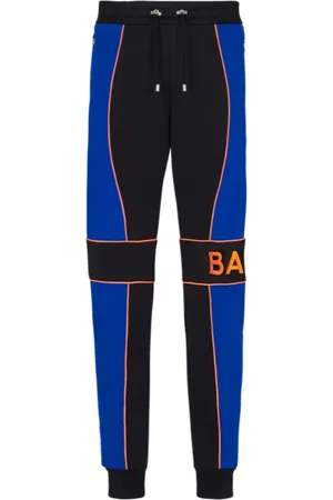 Balmain Bukser, Herre, Blå, L, Joggingbukser med logoindsatser