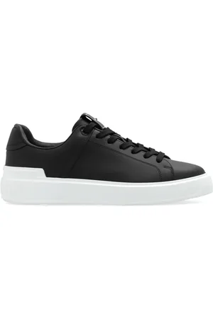 Balmain Sko, Dame, Sort, 39 EU, Læder, B-Court sneakers