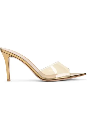 Gianvito Rossi Sko, Dame, Gul, 37 1/2 EU, Læder, Elegant Elle Mules