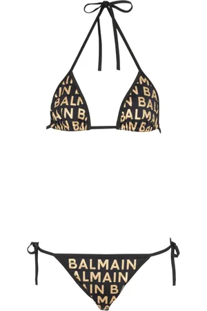 Balmain Badetøj, Dame, Sort, 2XS, Uld, Triangle Bikini