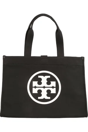 Tory Burch Taske, Dame, Sort, ONE SIZE, Bomuld, Canvas Tote Taske i Sort