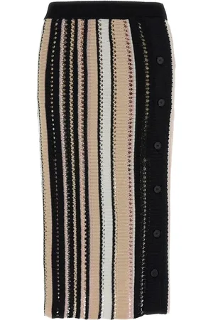 Missoni Nederdel, Dame, Flerfarvet, XS, Blomstret A-Line Nederdel