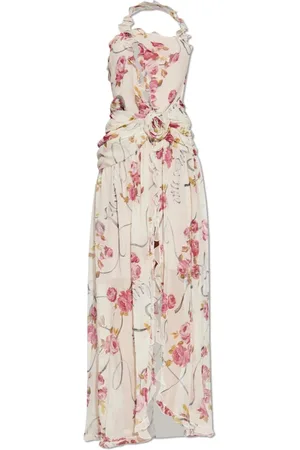 BLUMARINE Kjole, Dame, , XS, Polyester, Blomstret mønsterkjole
