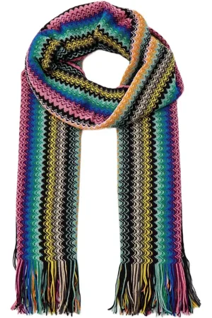 Missoni Tilbehør, Dame, Flerfarvet, ONE SIZE, Farverig Geometrisk Fantasi Sjal