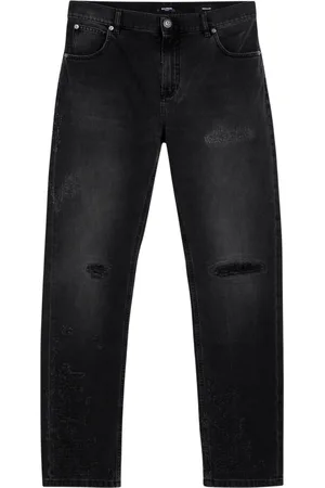 Balmain Jeans, Herre, Sort, W31, Denim, Almindelig pasform denim jeans