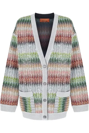 Missoni Strik, Dame, Flerfarvet, M, Multifarvet Cardigan med Stil Sm9Kp