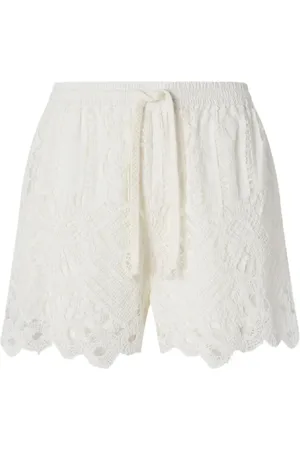 Pinko Shorts, Dame, Hvid, XS, Uld, Stilfulde Bermuda Shorts til Kvinder