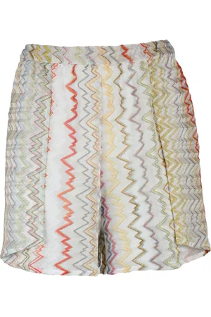 Missoni Shorts, Dame, Flerfarvet, S, Mønstrede Strandshorts med Cover-Up Talje