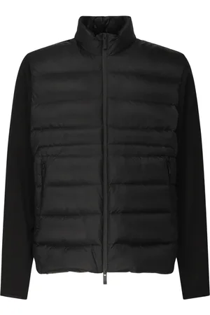 Moncler Jakke, Herre, Sort, L, Bomuld, Sort Zip Up Cardigan Sweaters