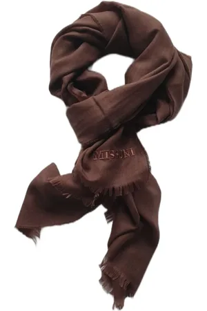 Missoni Tilbehør, Dame, Brun, ONE SIZE, Uld, Kashmir Brun Sjal Made in Italy