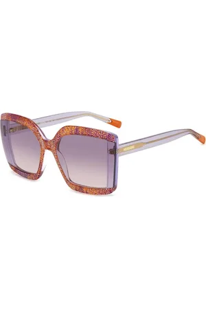 Missoni Tilbehør, unisex, Lyserød, 62 MM, Uld, Moderne Solbriller Fabric Kollektion