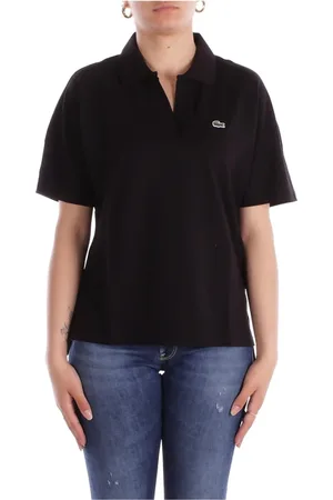 Lacoste Top, Dame, Sort, M, Bomuld, Sort Polo T-shirts og Polos